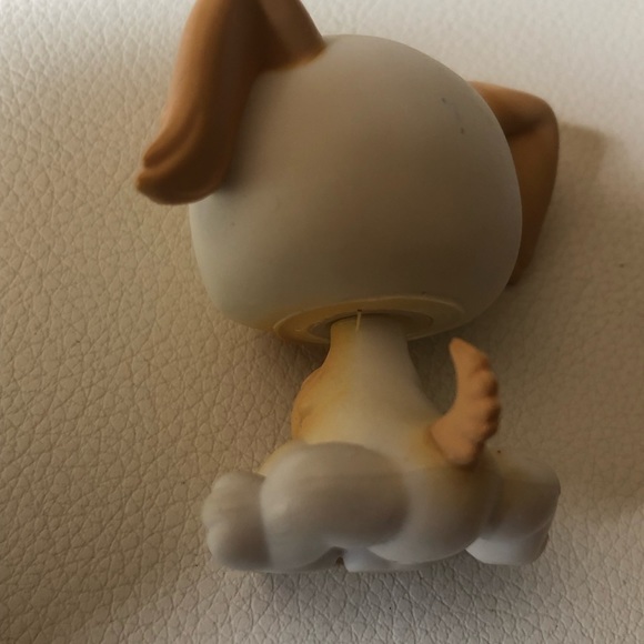 Littlest Pet Shop Golden Retriever Dog 140 Yellow Blue Eyes LPS Portable Pets - Picture 4 of 9